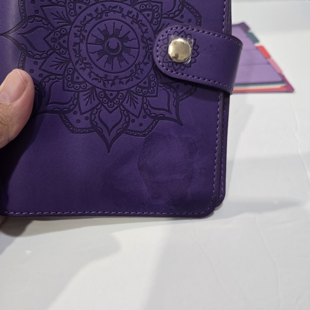 Purple Budget Binder Saving Envelopes  Tracking Sheets with Envelopes. See Desc - Picture 4 of 11